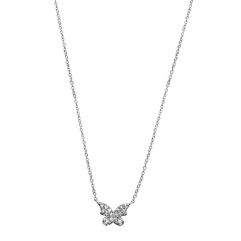 Butterfly Necklace Silver